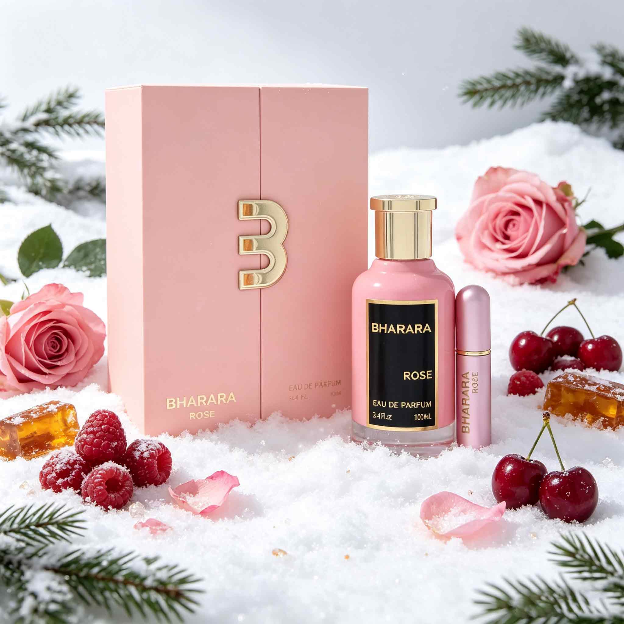 Perfume Fragrance Logo - Bharara Rose Women Fragrance Gift Set,