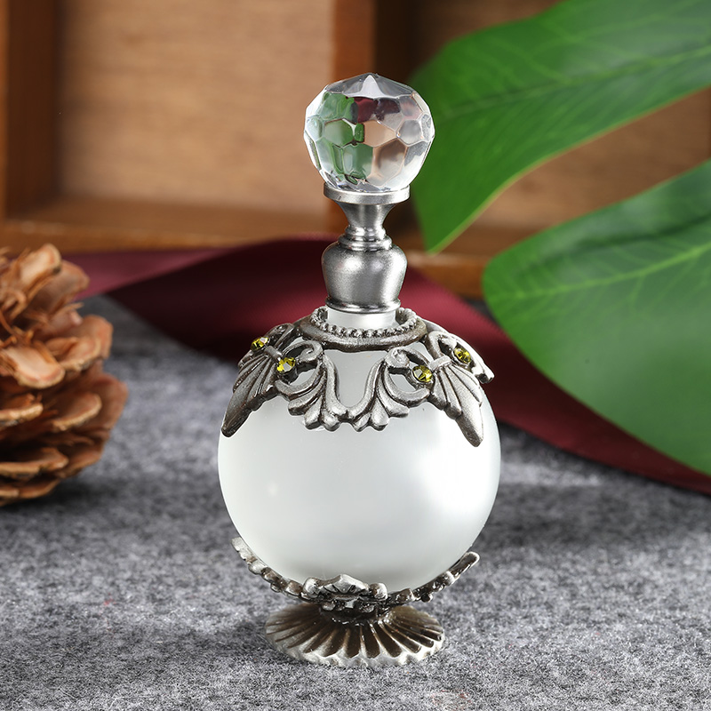 Antique Silver Metal Glass Per - Perfume Fragrance Refill review and price