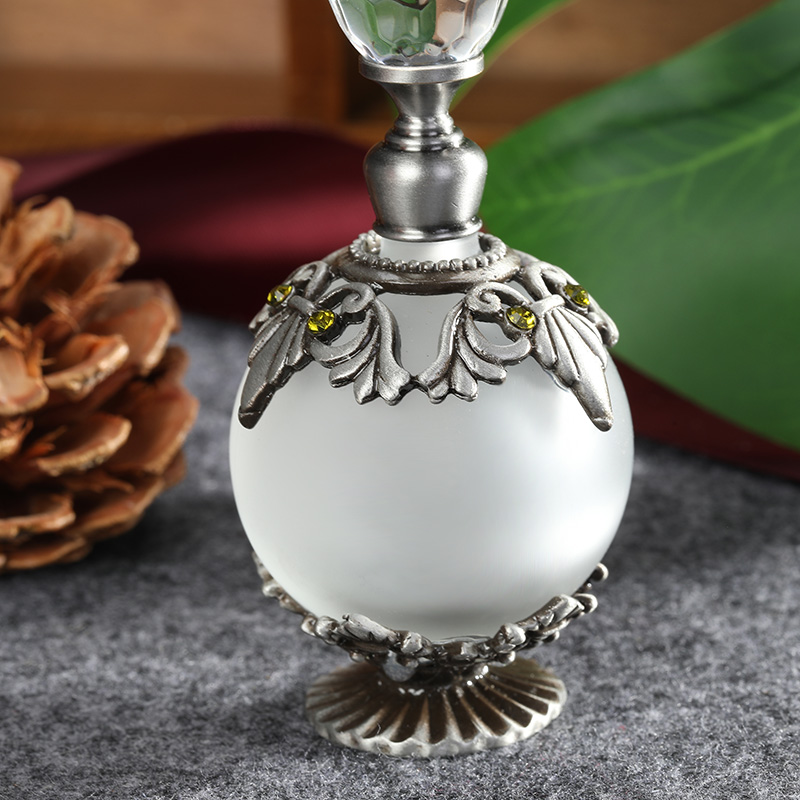 Antique Silver Metal Glass Per - Perfume Fragrance Refill review and price