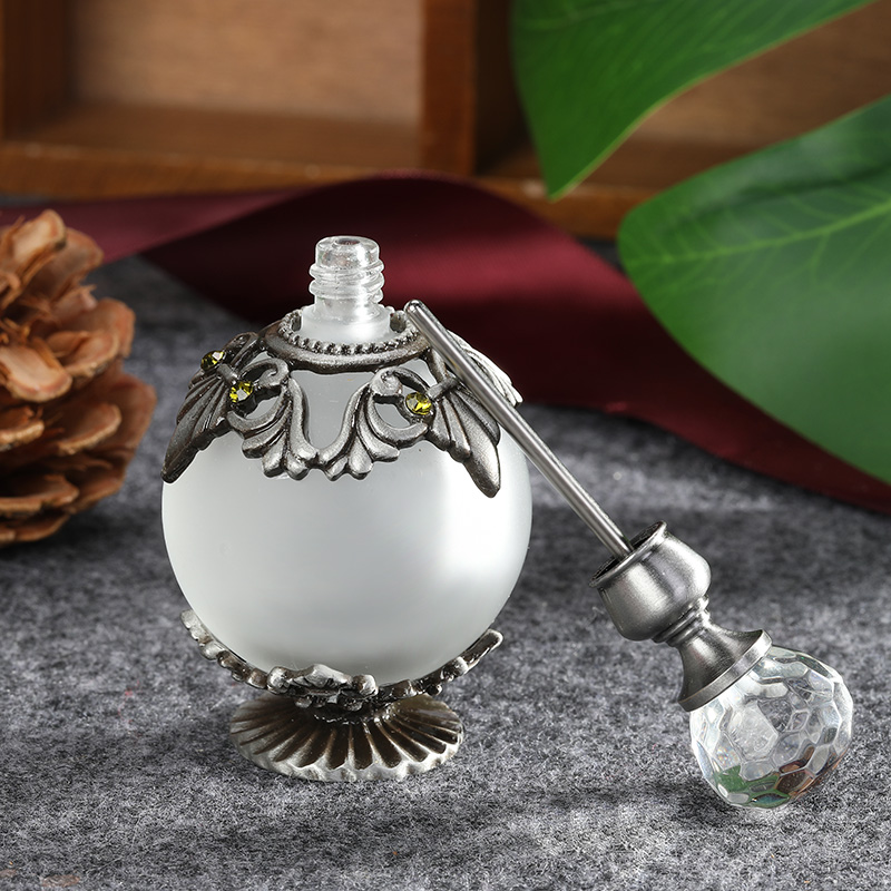 Antique Silver Metal Glass Per - Perfume Fragrance Refill review and price