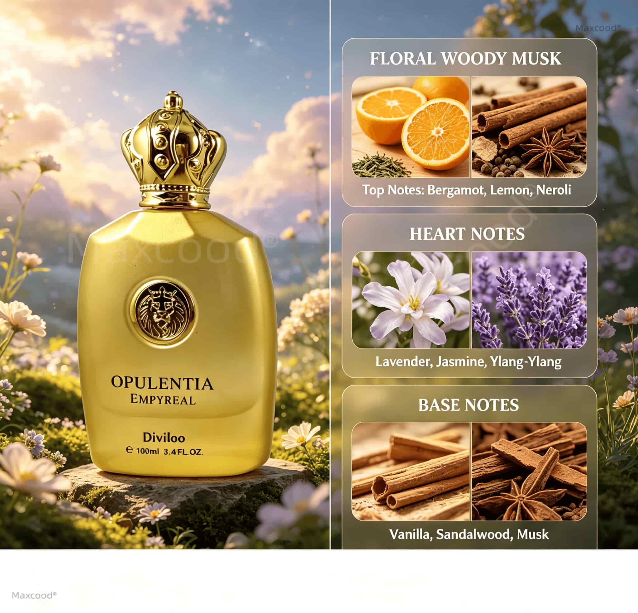 Floral, Woody, and Musky Notes - Perfume Fragrance Long Lasting review and price